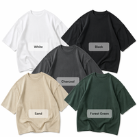 Lot de 5 T-shirts Urban en coton peigné 100% 280 g/m² - Essentiels pour les détaillants de streetwear oversize