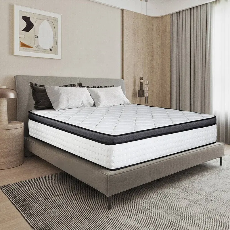 2020 Venta caliente en precio barato Hotel Home Roll Up Spring Beds con colchón en caja colchón ortopédico