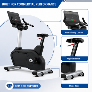 High Load Bearing Magnetic Upright Stationary <b>Bike</b> Indoor Cycling <b>Bike</b> Home Commercial <b>Gym</b> Cardio Workout <b>Bike</b> - Product Image 2