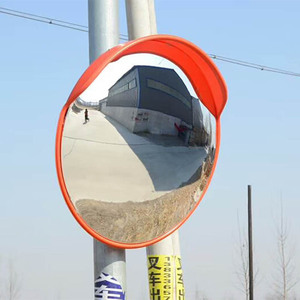 Miroir de sécurité routière rond extérieur/intérieur de 28/36/48 pouces (40/60/80 cm), miroir convexe d'angle de circulation - Product Image 1