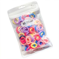 50Pcs Ikat Rambut Elastis Bayi Warna Permen Tanpa Sambungan untuk Anak Perempuan Balita