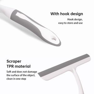 Tergivetro per <span class=keywords><strong>Doccia</strong></span> <span class=keywords><strong>S</strong></span>-2 Eco-Friendly con Manico in Plastica TPR, 25x24cm, per Pulizia Vetri e Finestre del Bagno, Multiuso - Product Image 3