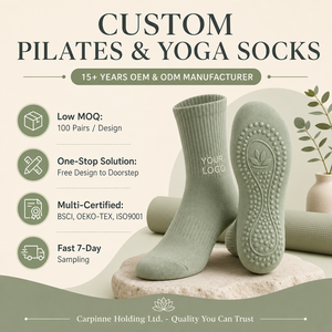 Custom Yoga Pilate <b>Grip</b> <b>Socks</b> Premium Soft Material Anti Slip Free Sample Low MOQ - Product Image 1