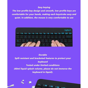 <span class=keywords><strong>Logitech</strong></span> Mk245 نانو لاسلكية لوحة مفاتيح كومبو ماوس للألعاب كمبيوتر محمول كلافير للألعاب مجموعة لوحات مفاتيح وماوس أصلية - Product Image 6