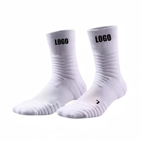 Chaussettes de sport pour jeunes, respirantes en tissu éponge, pour hommes, entraînement, basketball, amortissantes, usage quotidien