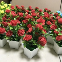 Fleurs Artificielles Bonsaï 15cm Foamm Rose Fleur Bonsaï Artificiel