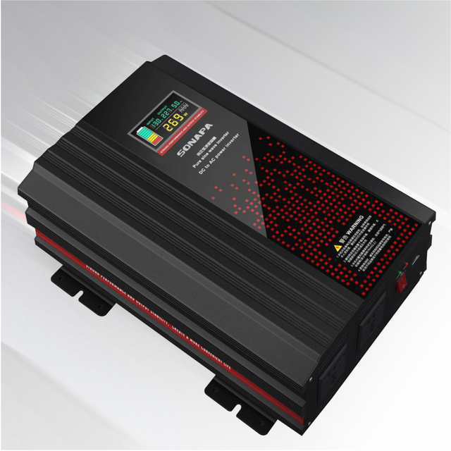 1000W  Pure Sine Wave Power Inverter dc 12v  to AC220v with LCD Display Remoter Control
