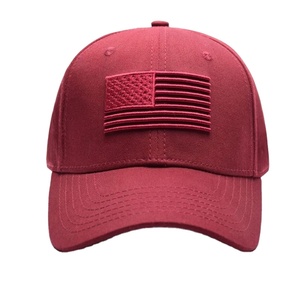 Casquette de baseball non structurée à visière incurvée 100 % coton pour homme, casquette de papa à 6 panneaux, casquette de sport avec drapeau américain USA - Product Image 1