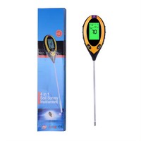 Meilleure Vente : Kit Testeur de Sol 4-en-1 en Plastique avec Rétroéclairage – Outil de Mesure du PH, de l'Humidité, de la Température et de la Lumière Solaire – Personnalisation OEM/ODM Possible