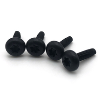 Sekrup Torx Inox Security Button Head T20 Metrik Hitam Oksida Nikel Kelas 10.9 M4 M6 M8