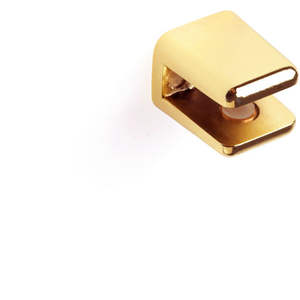 ABRAZADERA SOPORTE DE CRISTAL ESTANTE 'AZ80' Oro pulido - Product Image 3