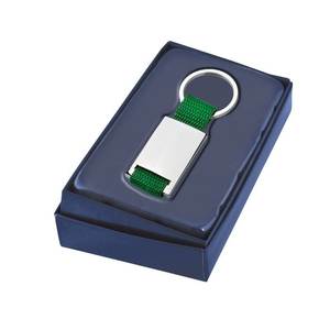 Portachiavi alla Moda in Nylon Verde Satinato con Materiale in Lega Stile Vintage e Cartoonesco per Uso Personale o Regalo - Product Image 2