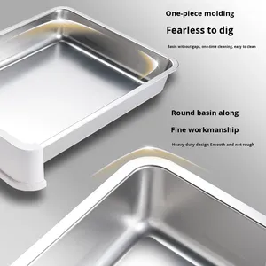 Caja de Arena para Gatos Extra Grande de Doble Capa, Metálica y de Plástico, Totalmente Cerrada, Rectangular, Antiolores, Antisalpicaduras, Diseño Plegable - Product Image 4