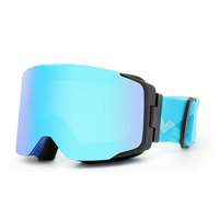 Lunettes de ski cylindriques anti-buée à double lentille pour sports d'hiver en plein air, directement de l'usine, pour hommes et femmes