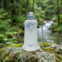Bouteille d'eau souple pliable en TPU de haute qualité, 650 ml, 1000 ml, anti-fuite, pour activités de plein air, randonnée, camping, course à pied