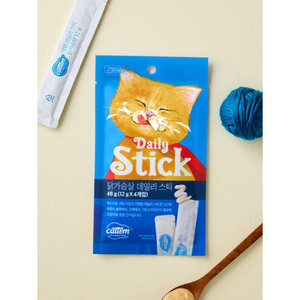 Bastoncino giornaliero di Cattem 12g 4 topi petto di pollo Snack biologico proteico per cani con gusto di frutta - Product Image 1