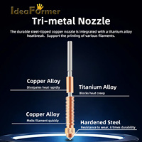 Accessoires pour imprimante 3D, filament durable 0,4 mm/1,75 mm, buse V3 Lingxi, alliage de cuivre argent + bronze, alliage de titane, utilisé pour K1 Max