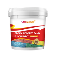 Peinture de sol résistante aux chocs, aux granulés colorés résistants à l'abrasion et aux charges lourdes, pour les surfaces d'entrepôts industriels