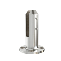 Paire de supports coniques modernes en verre trempé pour montage au sol, robustes et solides, pour terrasses et escaliers