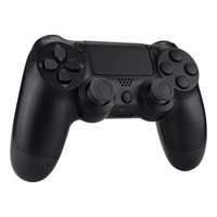 EXtremeRate Ensemble de boutons de remplacement personnalisés noirs pour manette PS4 JDM-040