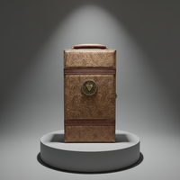Boîtes cadeaux en carton recyclable personnalisables haut de gamme Fermeture magnétique Doublure en éponge Ruban pour l'emballage de boissons portables