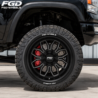Jantes forgées chromées polies sur mesure de 22, 24, 26 et 28 pouces, 10*285.75, en alliage forgé pour Chevrolet Silverado 3500HD
