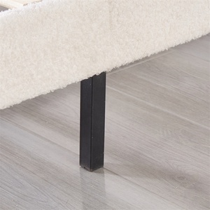 Modern Italian Minimalist Curved Upholstered <strong>Bed</strong> with Drawer Storage, Plush Velvet Headboard Platform <strong>Bed</strong> for Queen/King Bedroom - Product Image 5
