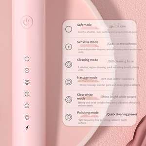 Cepillo de dientes eléctrico completamente automático recargable para adultos y niños, fuente de alimentación USB inteligente, pantalla LED, <span class=keywords><strong>ultrasonido</strong></span> de cerdas suaves - Product Image 4