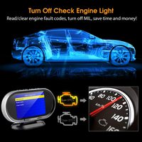 Head up Display Medidor automático Medidor de voltaje de velocidad de seguridad KONNWEI KW206 OBD2 Escáner de diagnóstico de coche