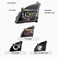 Nouveaux phares LED pour voiture avec clignotants séquentiels, boîtier noir, pour Toyota Prado FJ 120 (2002-2009), mise à niveau des phares avant