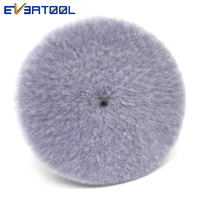 EVERTOOL Tampon de polissage en laine violette pour voiture, vente en gros, en mousse de laine naturelle