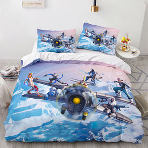 Drap de lit dessin animé 3D literie ensemble d'<span class=keywords><strong>anime</strong></span> de modèles d'avion en gros - Product Image 2