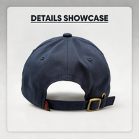 Gorra de Béisbol Estilo Retro de la Costa Oeste Personalizada, Bordado con la Letra B, Visera en Contraste Azul Marino y Blanco, Gorra Suave Lavada Estilo Dad