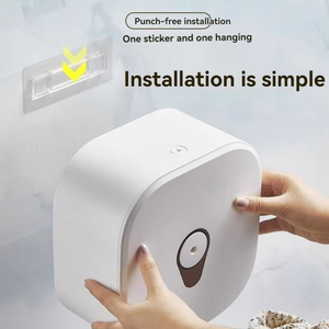 Dispenser di Carta Igienica Premium a Estrazione Centrale, Sistema di Montaggio a Parete Senza Foratura per Hotel di Lusso e Ristoranti Raffinati - Product Image 1