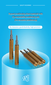 Renhe Goupille de positionnement rétractable à pointe conique, haute précision, résistante aux chocs, en cuivre chromé dur de haute qualité - Product Image 6