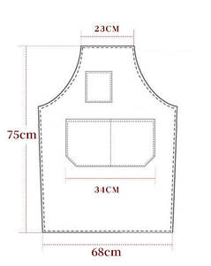 Sunshine 高品質 クロスバック キャンバス コットン ビブ ワークエプロン 男女兼用 キッチン サロン コーヒーショップ アーティスト作業 家庭用クリーニング - Product Image 5
