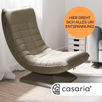 Fauteuil pivotant 5 positions réglable, fauteuil inclinable haut et confortable, fauteuil pliant pivotant à 360 degrés avec dossier réglable