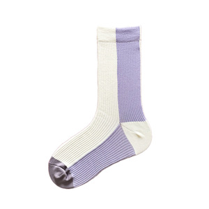 Crew Socks Color Blocking Nylon Breathable Yoga Socks Mid Calf Women's Sport Socks - Product Image 4