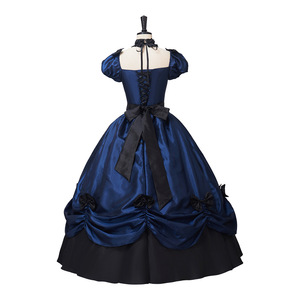 Vestido de Gala Rojo Vino <span class=keywords><strong>Southern</strong></span> <span class=keywords><strong>Belle</strong></span>, Estilo Renacentista, Gótico, Victoriano, Rococó, Disfraz de Teatro, Vestido de Halloween - Product Image 3