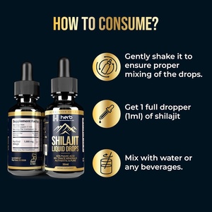 OEM ODM Marque privée Minéraux traces Shilajit de l'Himalaya Gouttes liquides 100% pur Complément de shilajit Gouttes de shilajit pur de l'Himalaya - Product Image 4