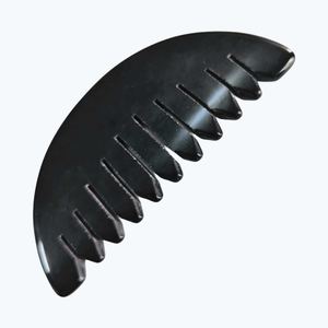 Outil de massage à gratter en pierre de jade, obsidienne noire, planche de gua sha - Product Image 3