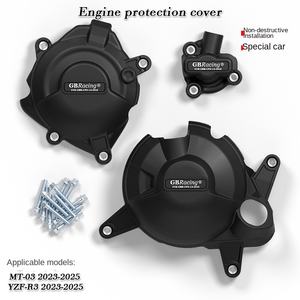 Nueva Cubierta de Protección Anticaídas para Motor <span class=keywords><strong>Modificada</strong></span> para el Lado Derecho de la Yamaha R3 <span class=keywords><strong>MT</strong></span>-<span class=keywords><strong>03</strong></span> (60% Fibra de Vidrio + 40% Nailon) - Product Image 4