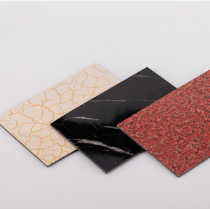 Chất lượng cao 4x8 alucobond đá cẩm thạch kết cấu <span class=keywords><strong>ACP</strong></span> <span class=keywords><strong>ACM</strong></span> 4mm nhôm vật liệu composite cho mặt tiền mái tường nội thất chống tĩnh - Product Image 1