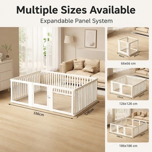 ODM/OEM Acrylic <strong>Dog</strong> Playpen Foldable Clear Pet <strong>Play</strong> <strong>Pen</strong> Easy Assemble Indoor Pet Fence for Cats Puppy Small Animals - Product Image 3