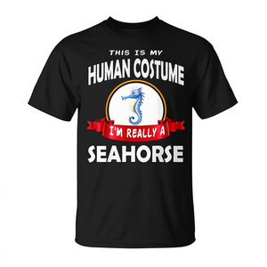 Este es mi disfraz humano, en realidad soy un caballito de mar, camiseta - Product Image 2