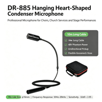Microphone suspendu au plafond pour enregistrement vocal, instruments de musique, conférences et spectacles