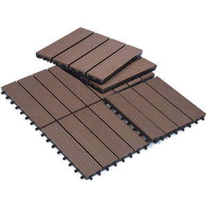 <span class=keywords><strong>Piastrelle</strong></span> da Esterno in WPC Composito per Pavimentazione, Mattonelle Impermeabili a Incastro per Decking da Esterno, Piastrella in WPC <span class=keywords><strong>30x30</strong></span> - Product Image 3