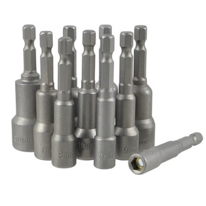 Hex Socket Set 5mm 6mm 7mm 8mm 9mm 10mm 11mm Magnetic Extension Automotive Repair Industrial Grade Chrome Plated - Product Image 1