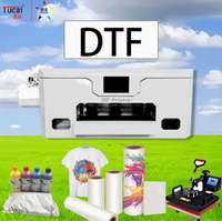 Impresora de camisetas A3 30cm Dtf de alta calidad XP600 Impresora Dtf de un solo cabezal A3 30cm con agitador de máquina de polvo Dtf