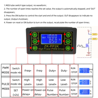 Contrôleur de vitesse de moteur PWM haute puissance PP2K DC3.3-30V 1Hz-150KHz, régulateur à double mode PWM/impulsion, variateur LED 150W